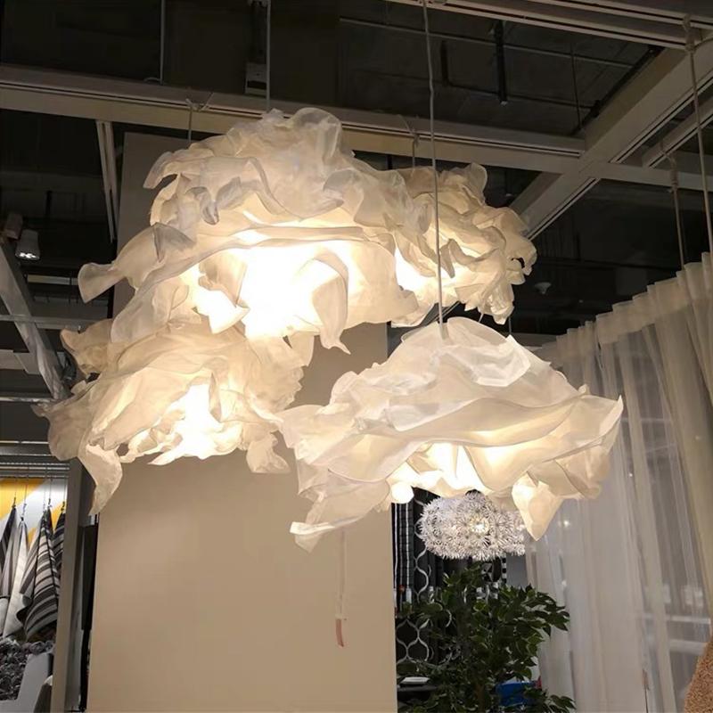 1 st Konst DIY Molnlampa Skärm Blomma Ljus Skärm Taklampskärm Dekoration