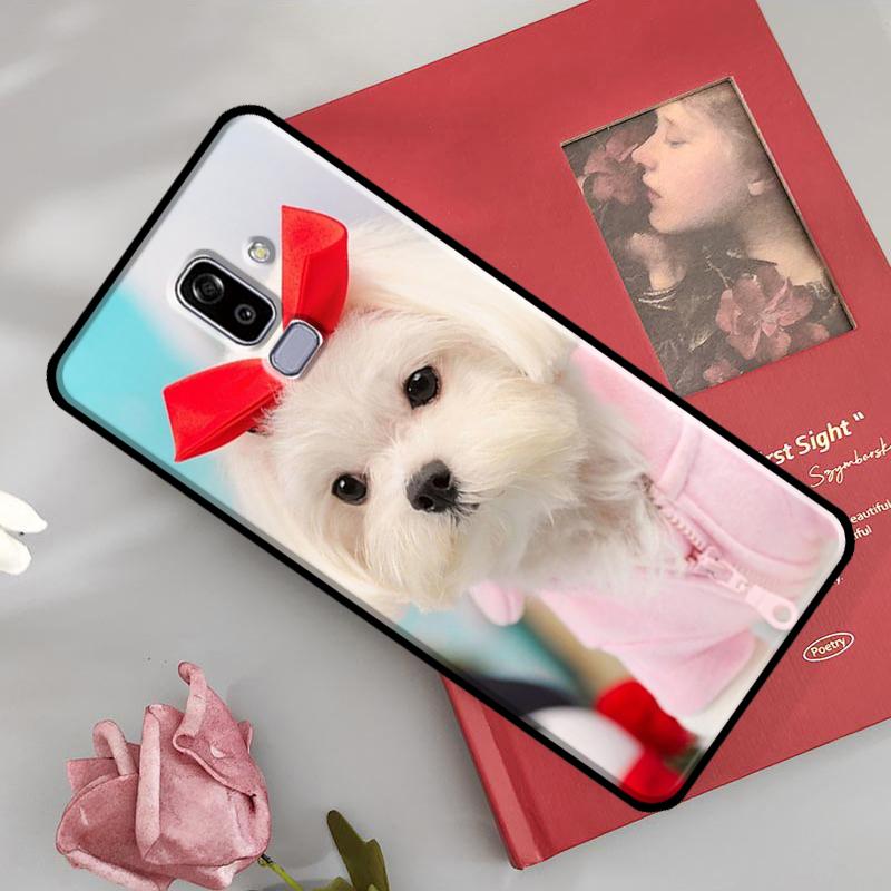 Maltese Dog Puppies Case For Samsung Galaxy J7 J5 J1 J3 2016 A3 A5 2017 A6 A7 A8 A9 J8 2018 J4 J6 Plus Coque