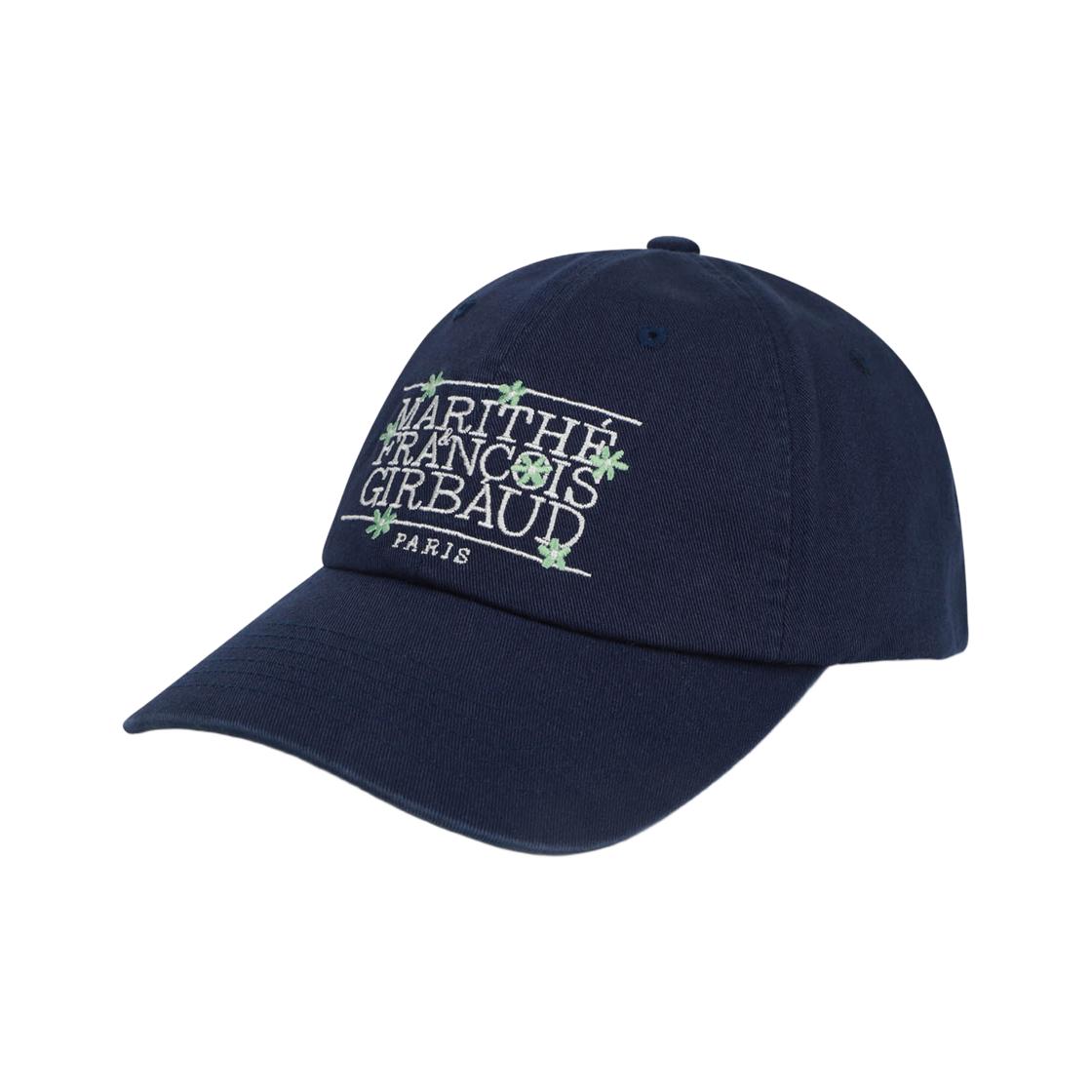 Marithe Francois Girbaud Flower Classic Logo Cap Navy ONE SIZE