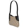 Gucci Gg Emblem Gg Emblem Adjustable Shoulder Strap Zipper Closure Coated Canvas And Leather Patch Handheld Single Shoulder Bag
