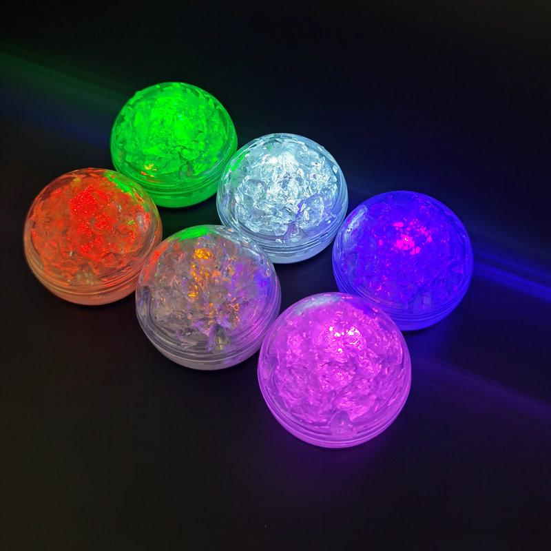 LED Ice Cube Bath Toys - Water-Activated Light-Up Balls for Babies, Bars, and Events