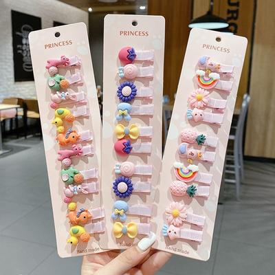 Дитяча шпилька Фрукти Заколки для волосся Baby Side Bangs Clip for Kawaii Girls Головний убір Аксесуари для волосся Дитячі бантики 10 ШТ. Новинка 2021 р.