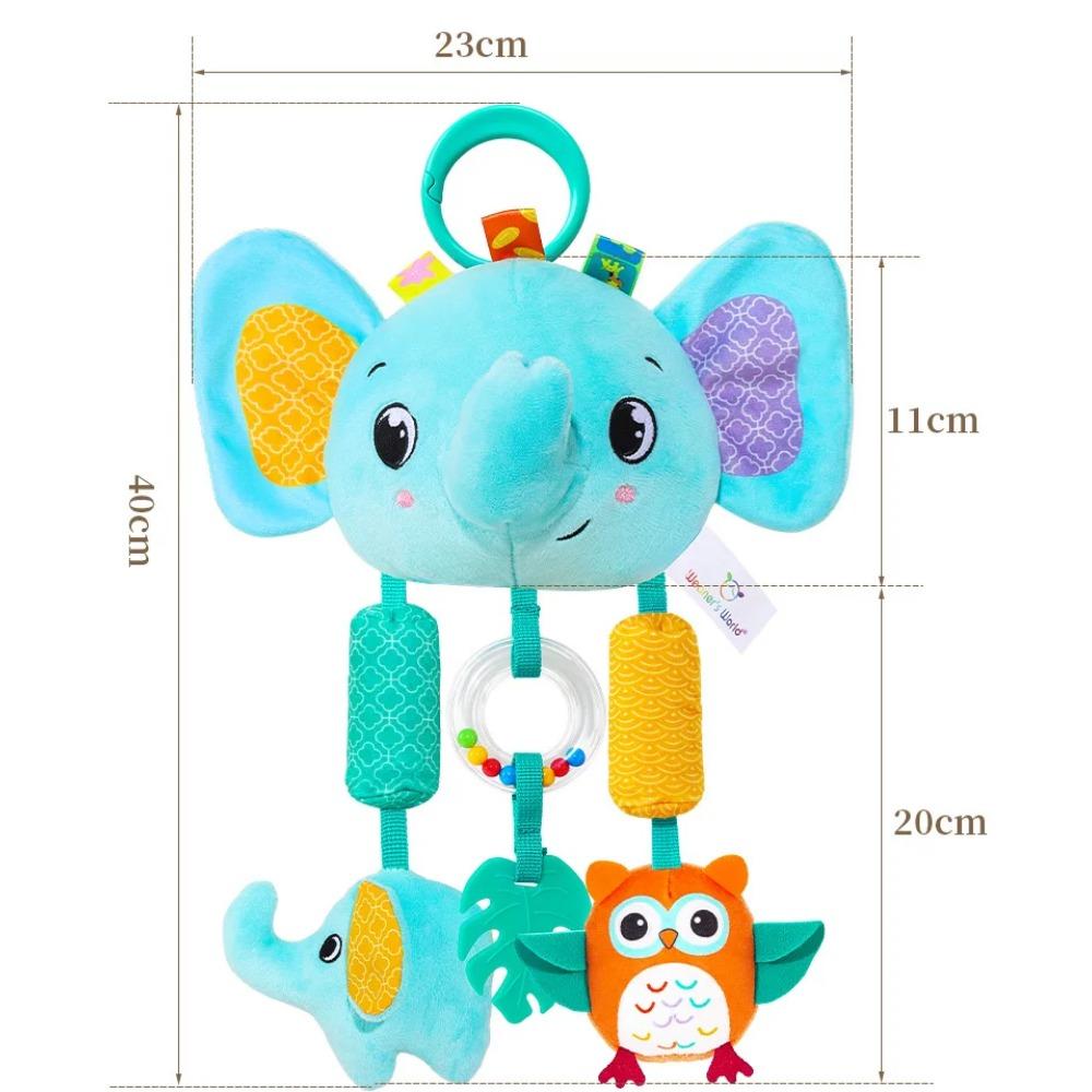 

Baby Toys for 0 3 6 12 Months Rainbow Activity Plush Animal Stroller Hanging Toy for Baby Car Seat Crib Travel Sensory Baby Toy