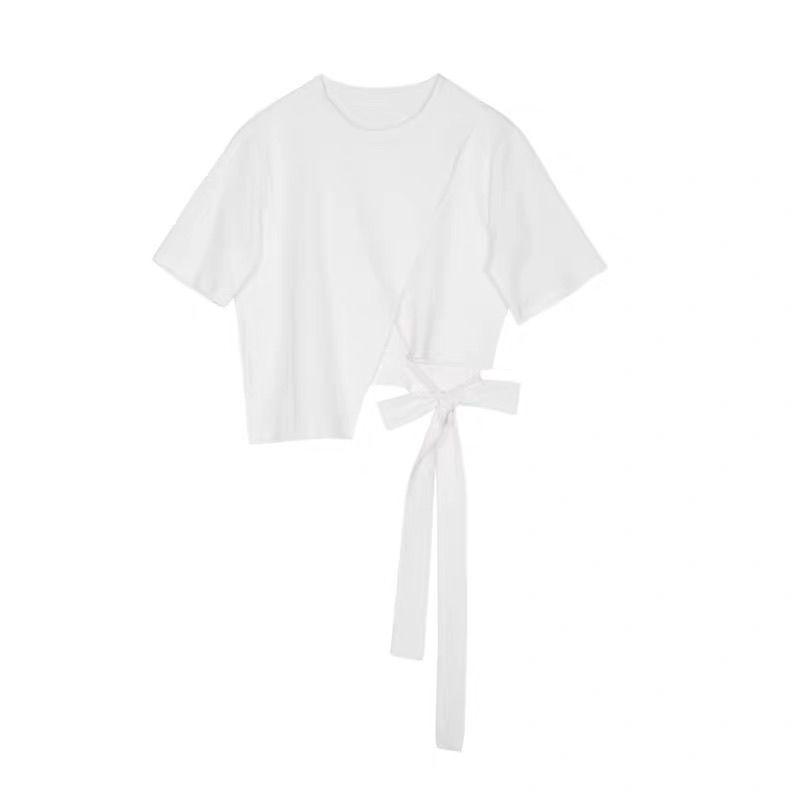 Trendy Two-Piece Summer Set: Women's Short Sleeve T-Shirt + White Skirt for 2026