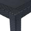 Anthracite Rattan-look Garden Table - Anthracite - 220 X 90 X 72 Cm