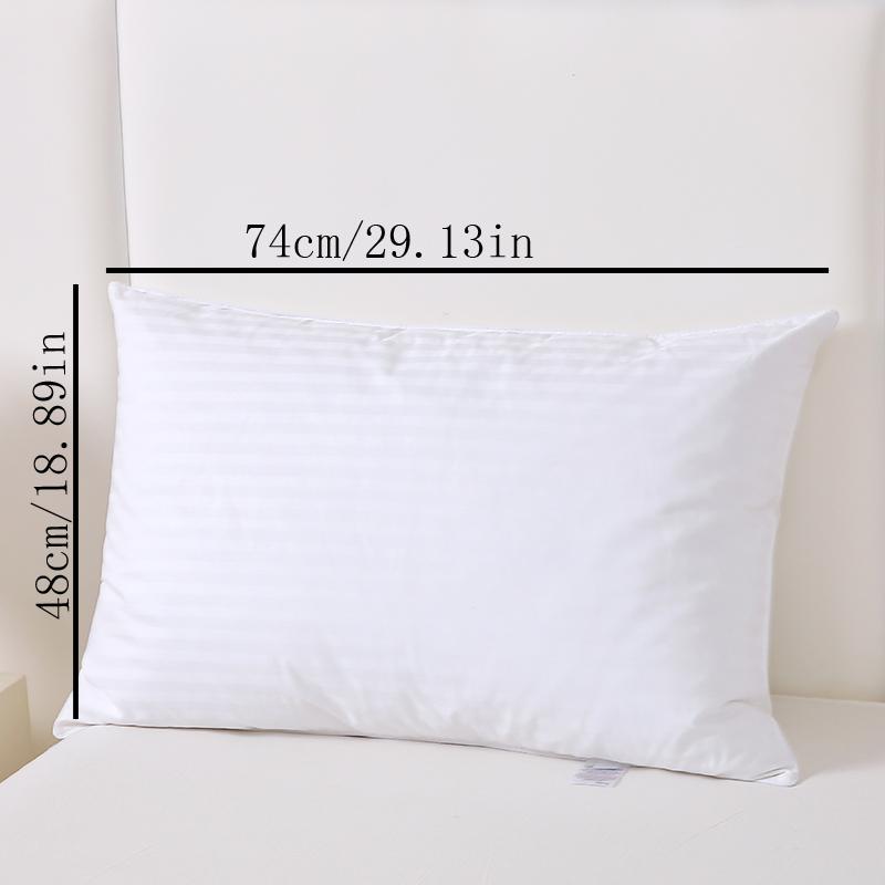 1pc/2pcs/4pcs/6pcs White 10% Goose Down 90% Goose Feather 100% Cotton Flame-Retardant Functional Bed Sleeping Pillow for Sale