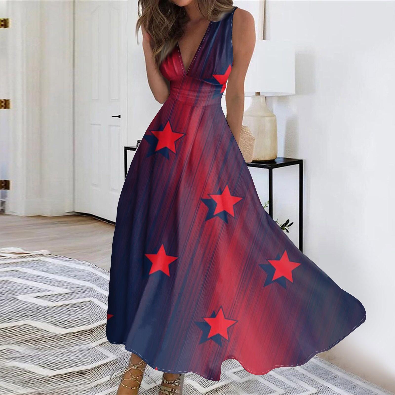 

Женский повседневный пуловер с v-образным вырезом и принтом, без рукавов, обтягивающее талию, платье XXL винный