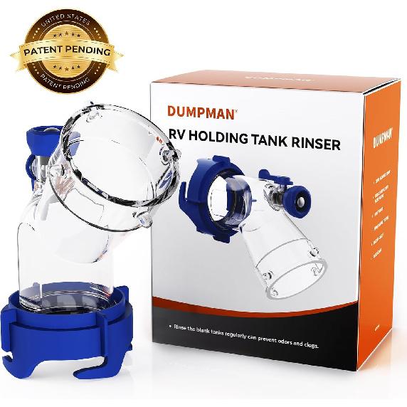 DUMPMAN RV Tank Rer, Must Have Sewer Adapter For RV Sanitation, Transparent Sewer Tank Adapter With Built-In Gasket