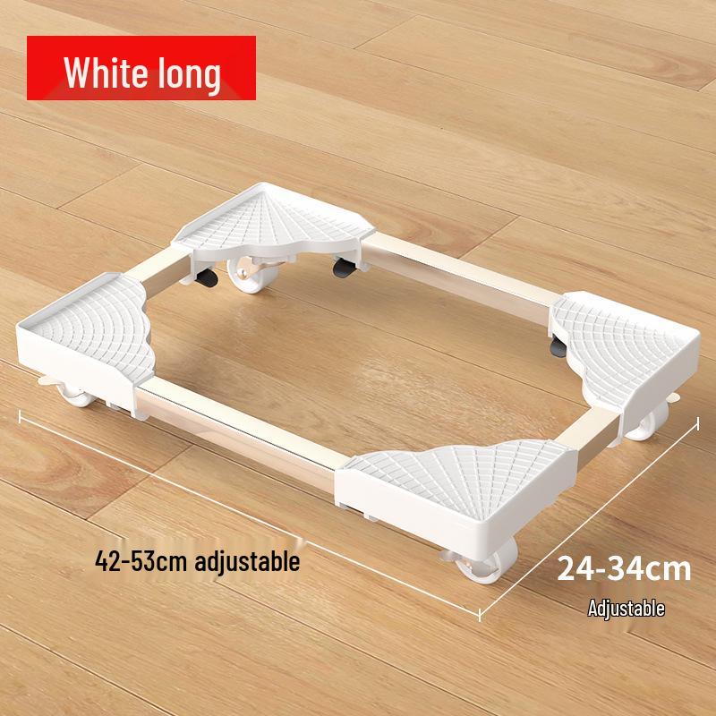 Adjustable Mobile Computer Stand with Caster Wheels and Moisture-Proof Base