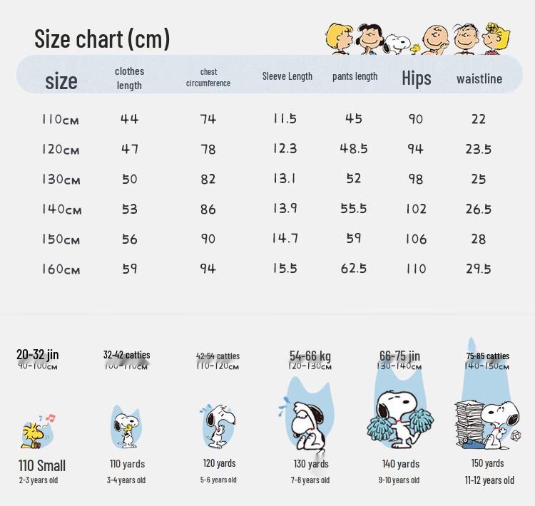 Snoopy Kids' Summer Breathable T-Shirt & Shorts Set