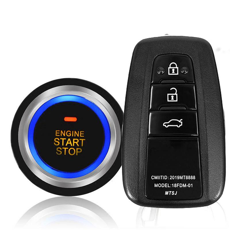 Universal Anti-theft System 12V Remote Start Remote Control Keyless Entry PKE One-Button Start System