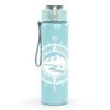 1PC Minimal Circular Pattern 750ml Color Plastic Sports Water Bottle Leakproof Flip Straw Lid Suitable for Sports Office Home Use