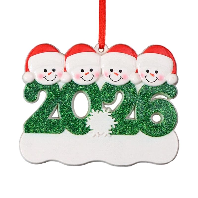 Customizable Snowman Pair Festival Resin Ornament Indoor Outdoor Christmas Decoration Hanging Accessories