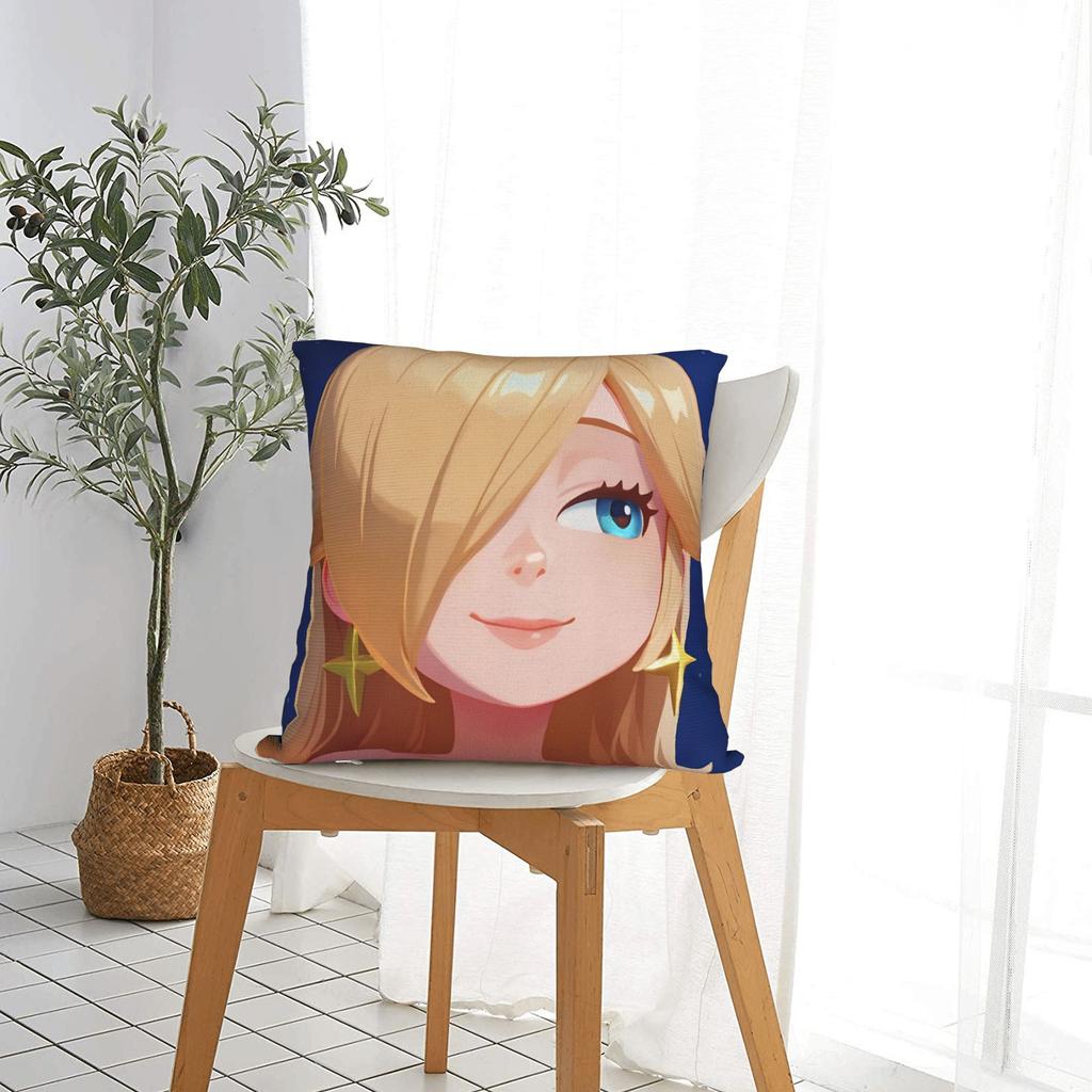 Pillow Case 3D Princess Rosalinas Square Pillow Cover For Sofa Home Decor Funny Pillowcases