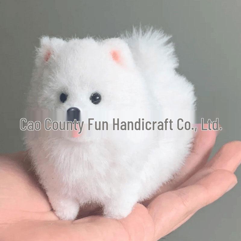 

Набор для самостоятельной работы: Кукла-палочка с длинными волосами и искусственным кроличьим мехом - Идеально для подарков щенкам и котятам