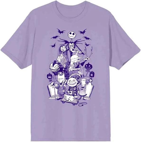Bioworld Unisex Jack Sally Nightmare Before Christmas T-shirt New XXXL