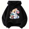 2026 Cute Rabbit Graphic Hoodie Kids Children's Sweatshirt Hoody for Boys Girls Casual Hoodies Clothes