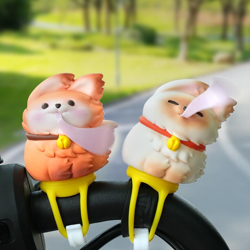 Bicycle Cartoon Cute Figurine Ornaments Featuring Creative Wind-borne Animals, Animals, Electric Vehicles, Motorcycles, Decorative Items.