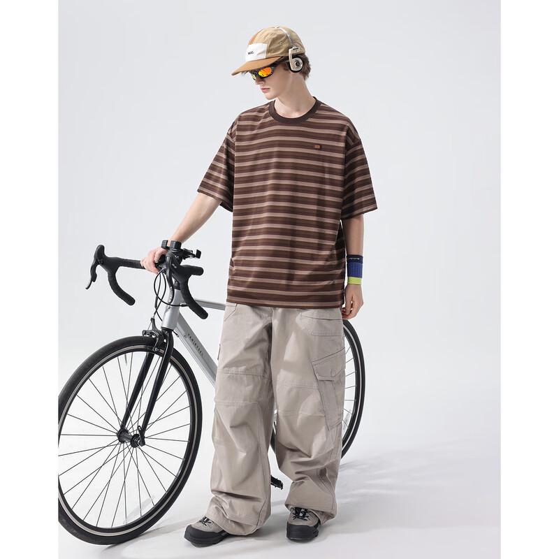 Demana Striped Color-block Short Sleeve T-shirt