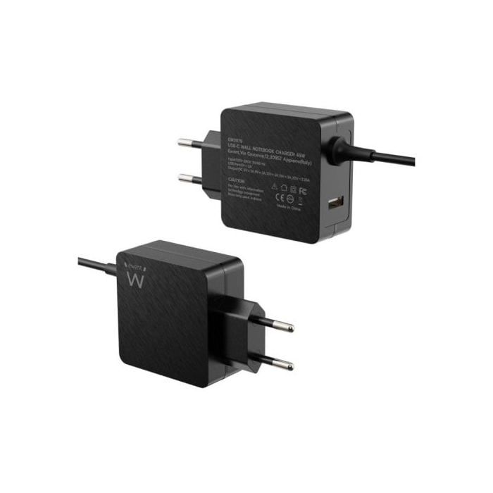 Chargeur mural USB-C - EWENT - EW3979 - 45W - 1 port USB-A - Noir