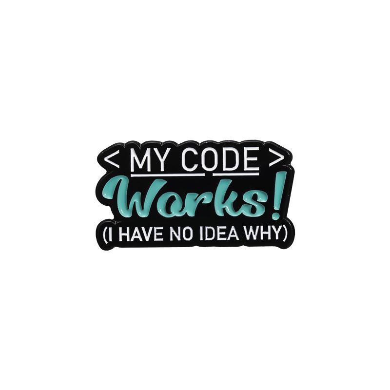 Creative Cartoon Cat Keyboard Badge: Cross-Border Programmer Brooch