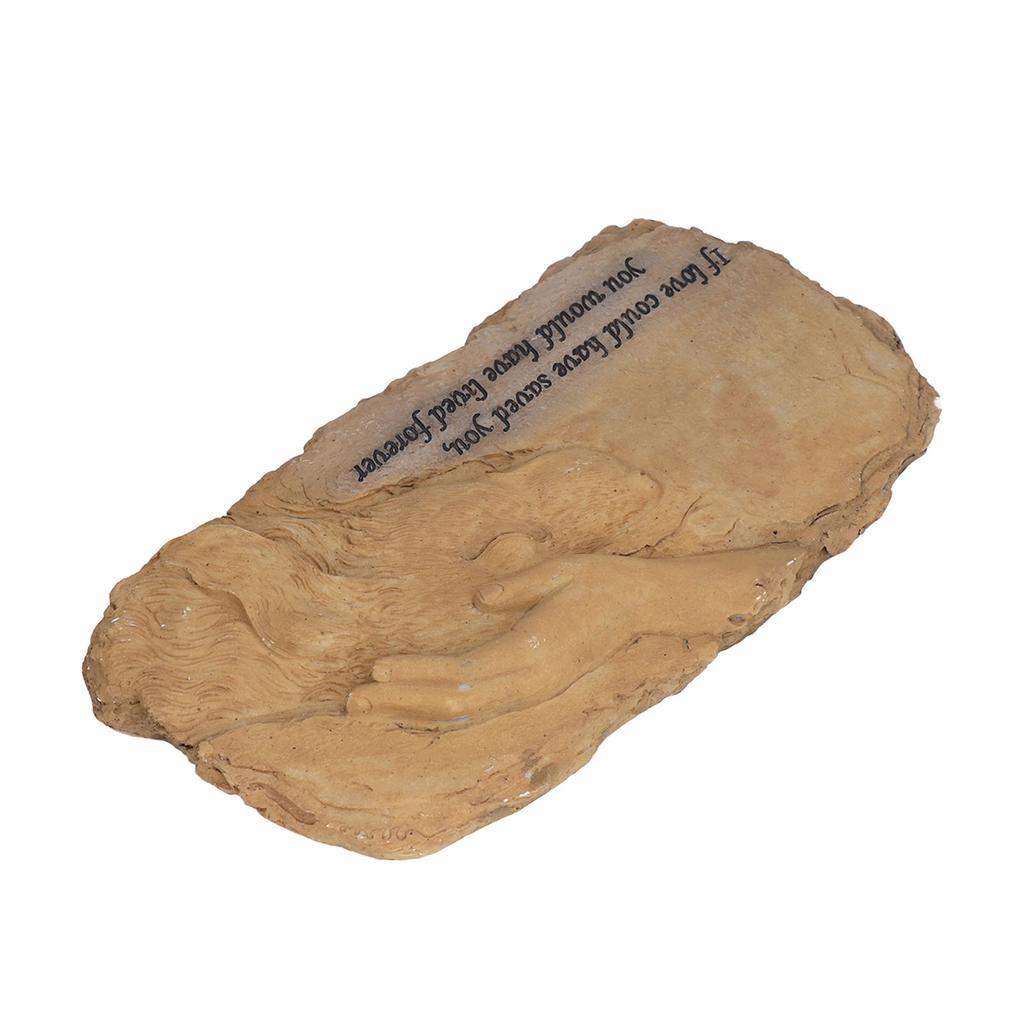 Pet Memorial Stone Garden Memorial Tombstone Resin Dog Cat Gravestone for Lawn Decoration