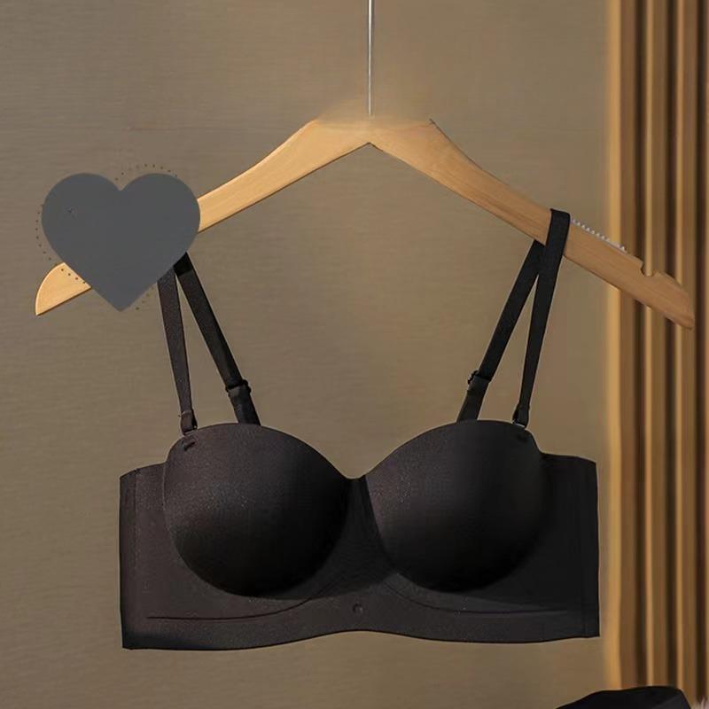 Sexy push-up spodní prádlo bez ramínek Bez ocelového prstenu Krásná záda uzavřená ňadra Pohodlná prodyšná dámská podprsenka