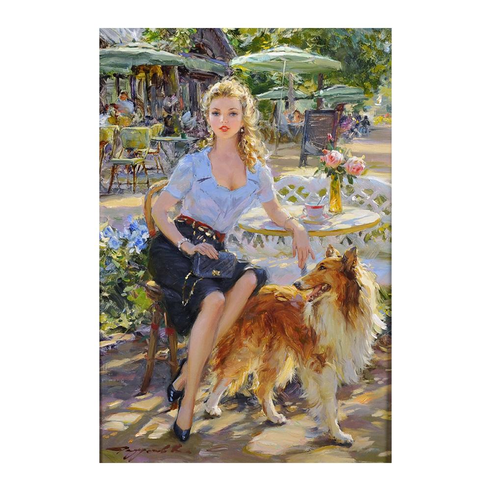 

Танец живота Боди-арт Масляная живопись Ретро Классический Принт Персонажа Холст Живопись Картины Фон Украшение Стен 20x30cm