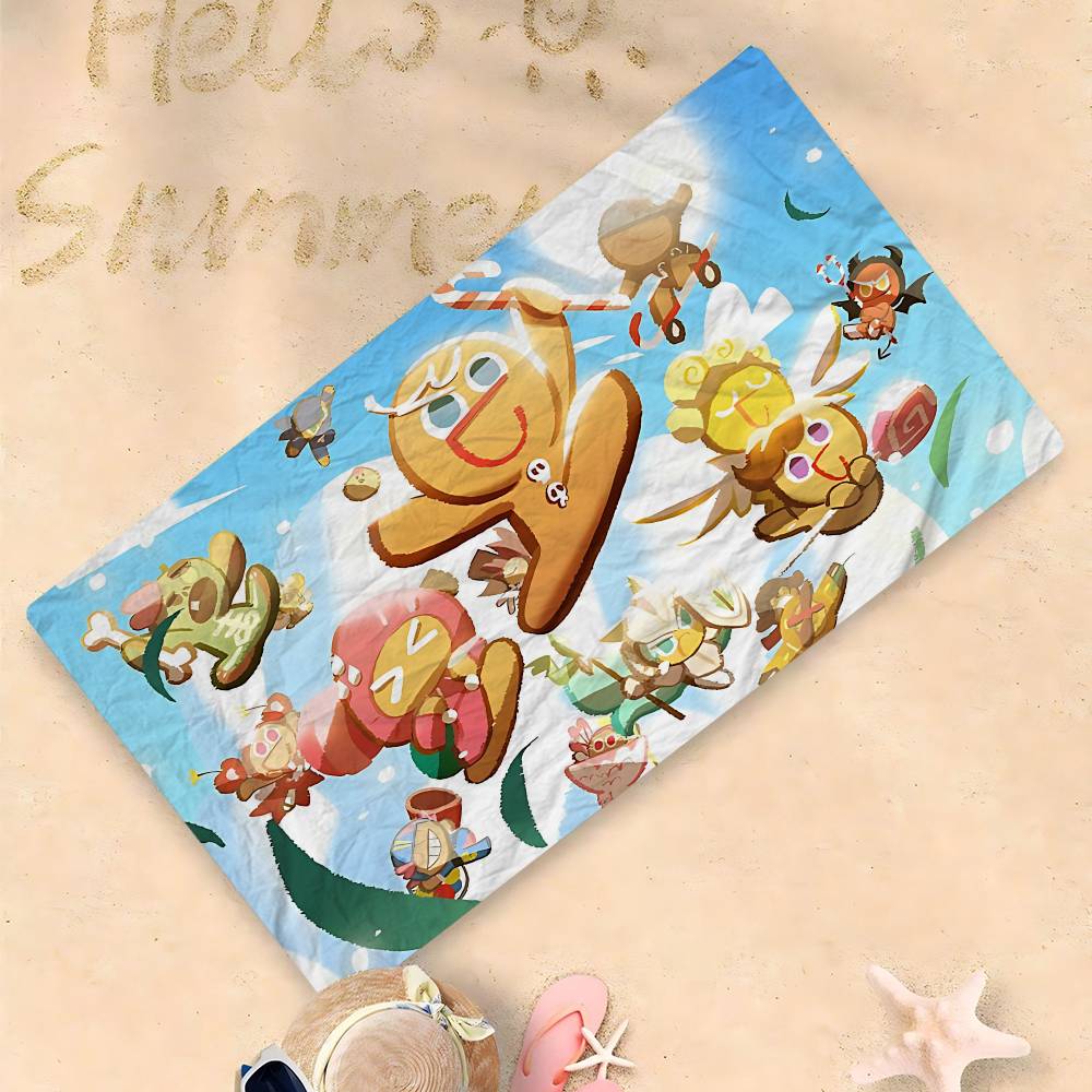 Game C-Cookie R-Run K-Kingdom Beach Towel Colorful Bath Towels for Girl Microfiber Quick Dry Sand Free Beach Yoga Spa Gym Pool