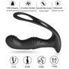 Male Prostate Massage Remote Anal Vibrator 10 Speeds Delay Ejaculation Cock Ring Testis Stimulate Anus Plug Butt Adult Sex Toys for Men