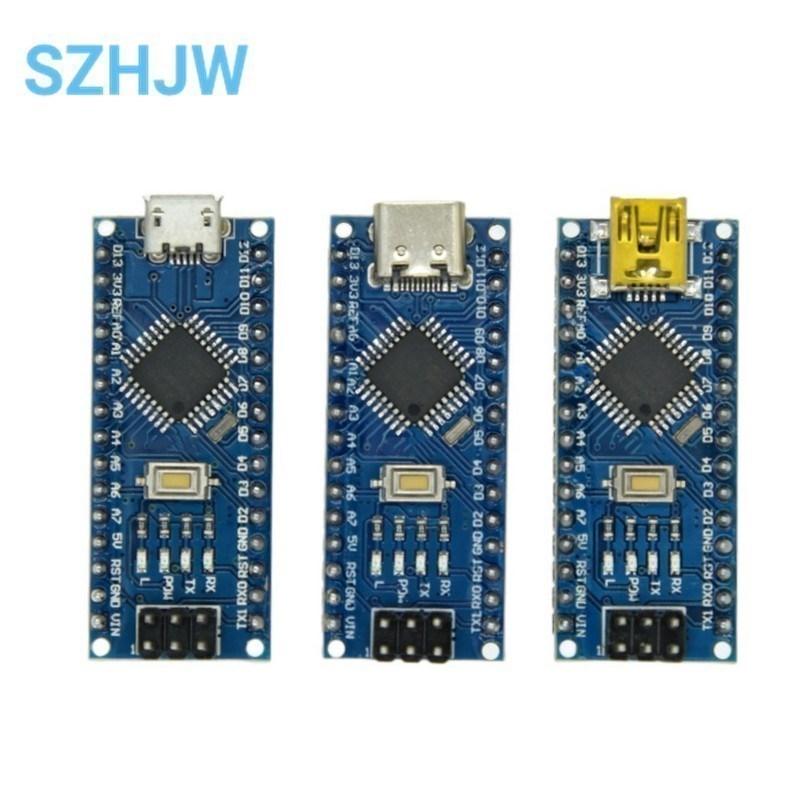 1PCS Nano V3.0 ATmega328P/PB CH340 USB Module, Mini Arduino Compatible Board with Bootloader for DIY Electronics Projects