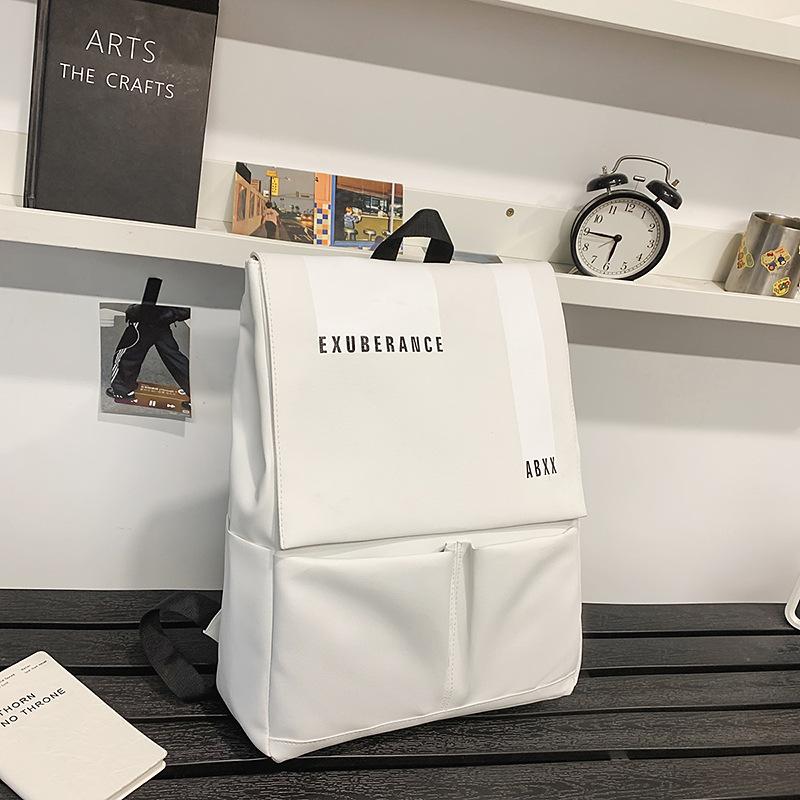 Schoolbag New Lazy Wind Waterproof Versatile Backpack Lightweight Simple Large Capacity Schoolbag Leisure Sports Commuter Computer Bag