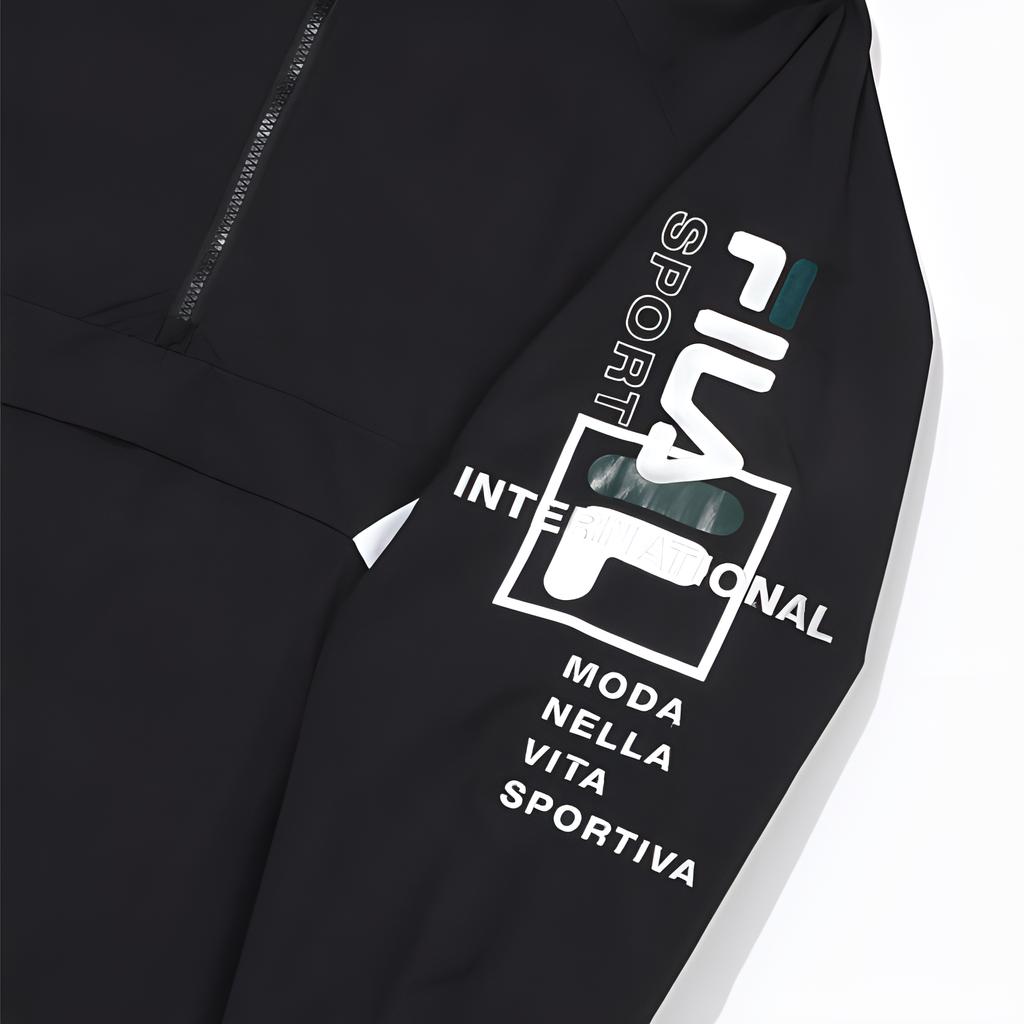 FILA Jackets Men's Black Hooded Moderate Other FS2JKF2112X-BLK