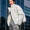 MLB New York Yankees Down Jackets Unisex Cream Stand Collar Moderate Puffer Jacket (Unisex) Down Jackets 3ADJB0736 50CRS