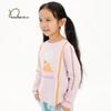 Na Ju Kids Color Block Illustration Printed Long-Sleeve Cotton Ribbed T-Shirt