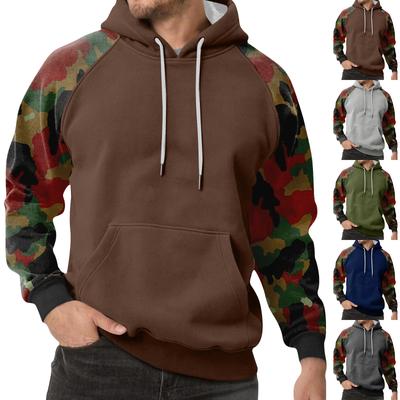 Moletom Camuflado Masculino com Capuz Moletom Casual Esportivo Masculino Tamanho Grande