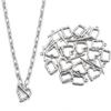 4Sets Stainless Steel OT Clasps Irregular Square Heart Toggle Clasps Connector For DIY Necklace Bracelet Jewelry Making Supplies