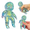 Glitter Babies Stress Relief Toy Slow Rising Anxiety Relieving Mini Baby Squeeze Toy Soft Stretchy Relaxation Stress Ball Fidget Toy