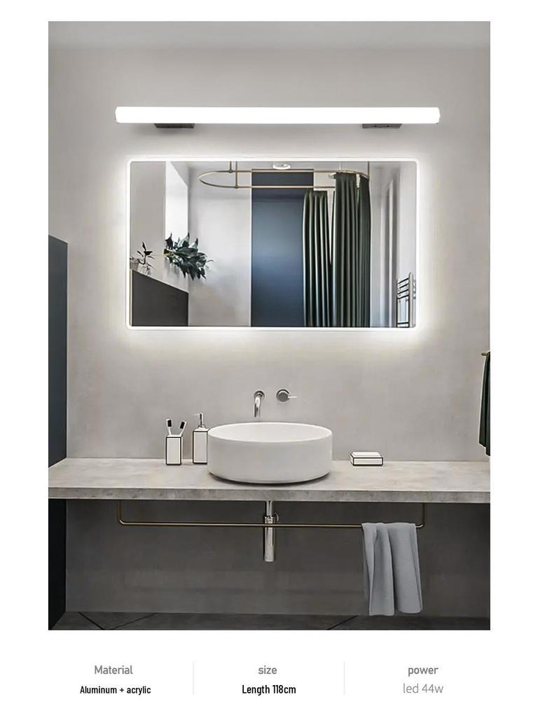High-brightness Anti-fog Vanity Light with Mirror Cabinet for Bathroom and Hallway, 85-265V