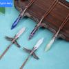 Natural crystal stone faceted hexagonal column retro winged pendant necklace European and American accessories