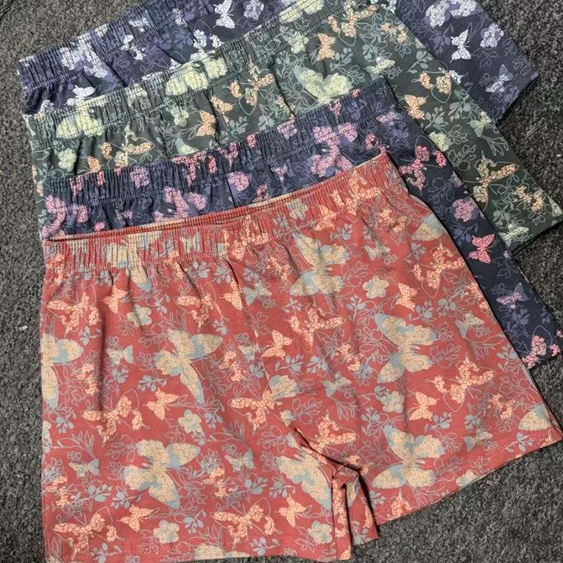 

Men s Cotton Spandex Butterfly Print Underwear 3-Pack 2XL