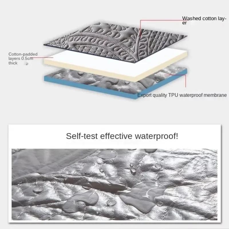 Waterproof Pillowcase Cotton Oil Antibacterial Anti-mite Pillow Protective Case Home Decoration Latex Pillows Cover 48x74cm