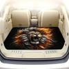 1Pcs Flame Lion Print Car Trunk Mat with Anti Slip Cargo Liner Waterproof Rear Storage Protector Floor Mat for SUV Sedan Vehicle