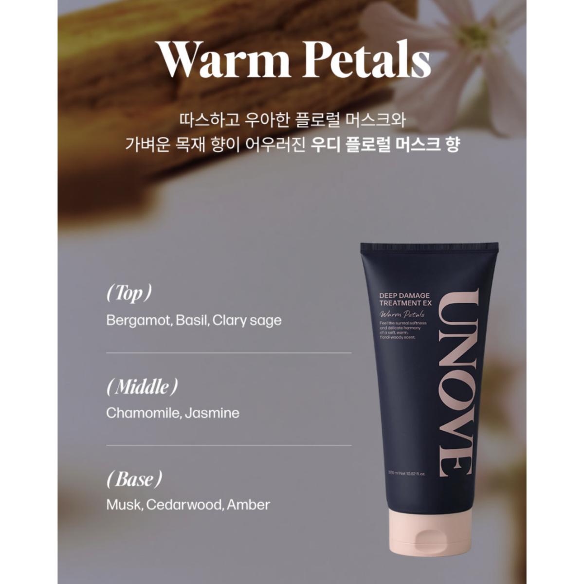 

Unove Шампунь для глубокого восстановления 500 мл + Маска EX 320 мл Warm Petals