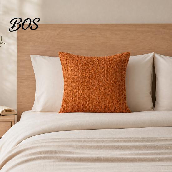 Living Room Cushion Cover Solid Color Bubble Pillow Cover, Soft Breathable Throw Case, Modern Minimalist Home Pillowcase Decor, Farmhouse Cases