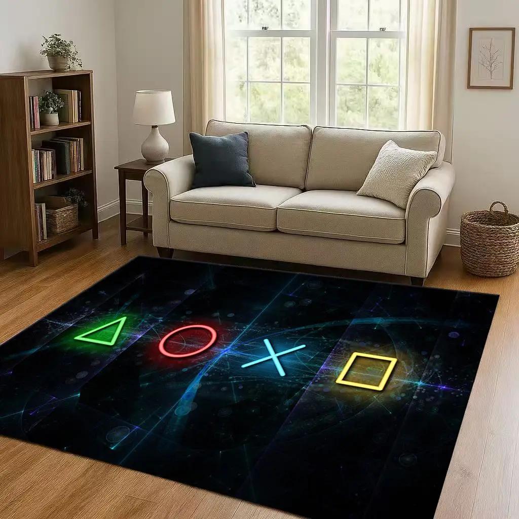 27 Style Game Zone Sign Gamer Controller Living Room Non-Slip Area Rug Carpet For Bedroom Kids Playroom Sofa,Home Decor Doormat