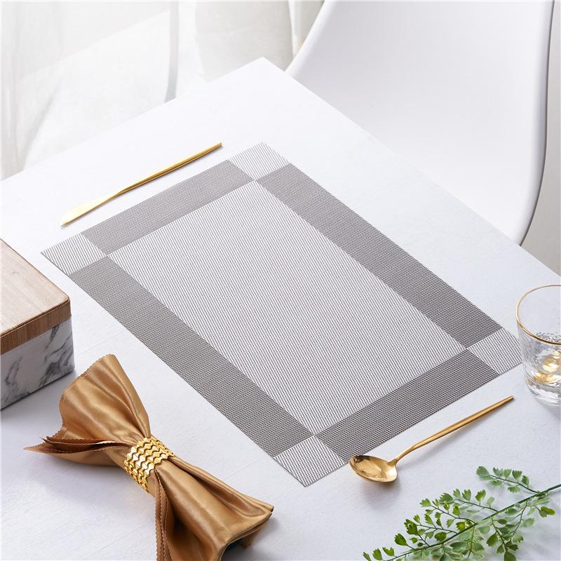 Non-Slip Table Mat Tea Coaster Bowl Pad Washable PVC Dining Table Placemats Modern Home Decoration Accessories for Anniversary