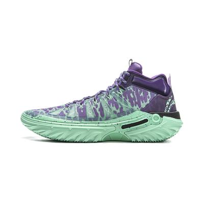 Jie Ao 2High High Top Comprehensive Performance Basketball Shoes Men's Pearl Green Dragon Court Purple ABFU047-1