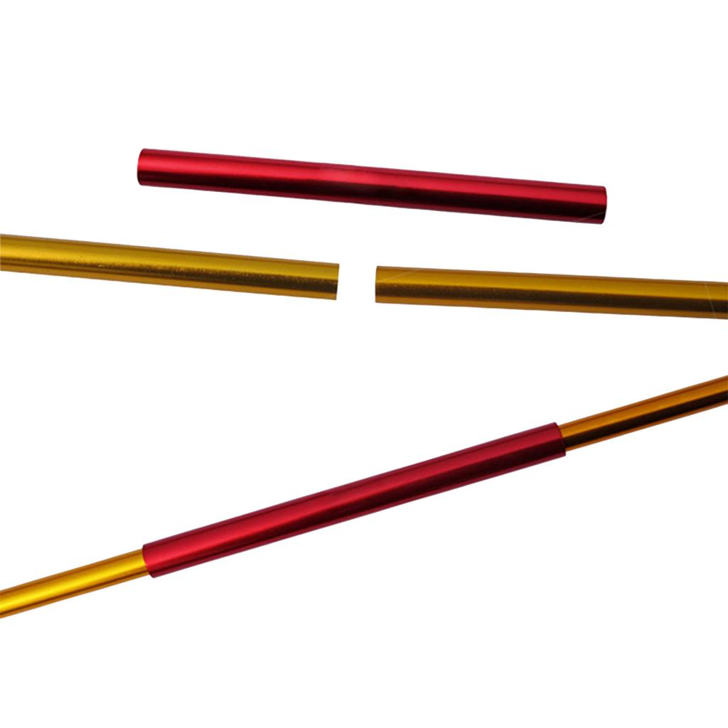 4Pcs Tent Tube Rod Replacement Aluminum Alloy Tent Poles Repair Tube Tent Connecting Pipe Camping Tent Accessory