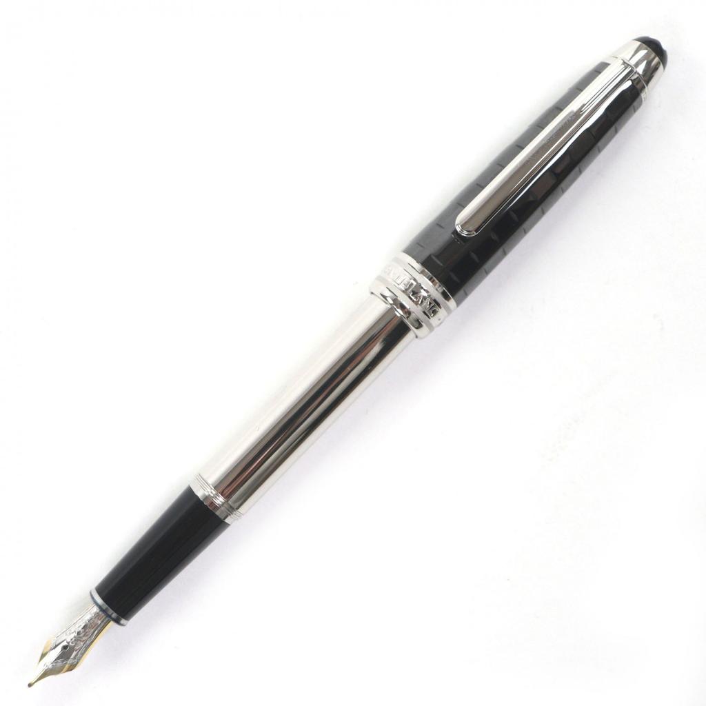 Excellent MONTBLANC fountain pen Meisterstück Solitaire Black Prisma Classic Used